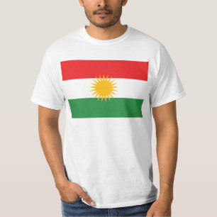 GROSSDRUCK Kurdistan-Flagge T-Shirt