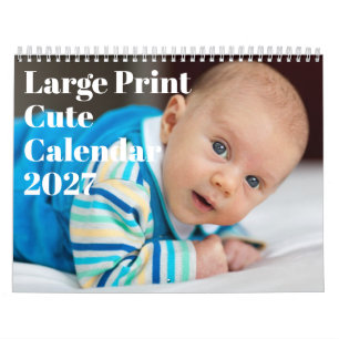 Großdruck Süßer Kalender 2027