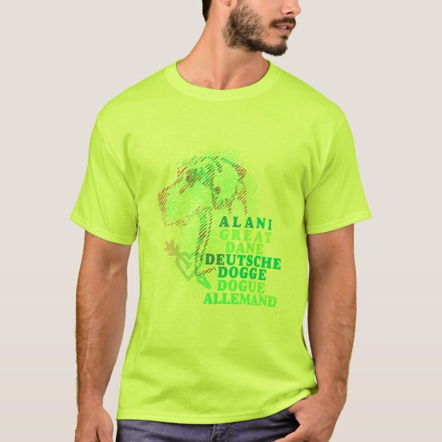 Großdruckdruck T-Shirt (Vorderseite)