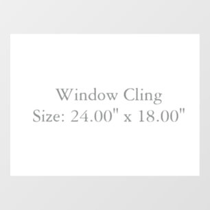 Größe: 61,0 cm x 45,7 cm Fensteraufkleber