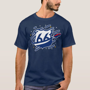 Große 66 Rot T-Shirt