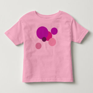 Große 70er-Polka-Punkte in Lila Kleinkind T-shirt
