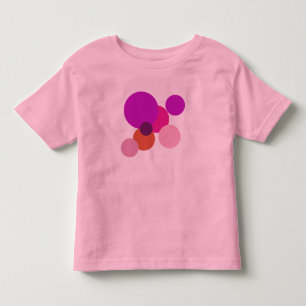 Große 70er-Polka-Punkte in Lila Kleinkind T-shirt