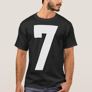Große 7 Trikot Nummer 7 Uniform Größter Fan Liebli T-Shirt