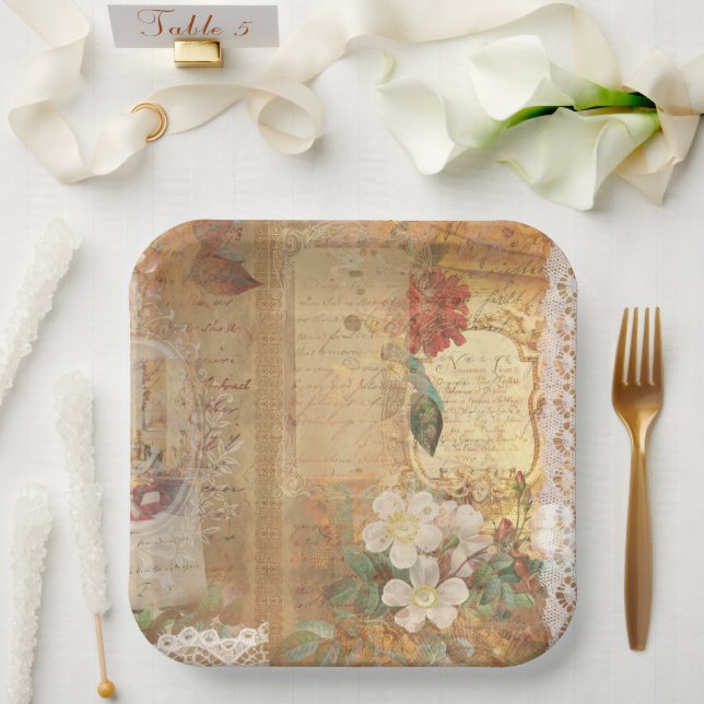 Größe: 9" Pappteller (Hochzeit)