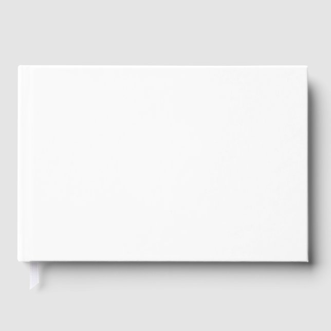 Größe: 9" x 6", NullValue, Papier: Leeres Weiß 70  Gästebuch (Vorderseite)