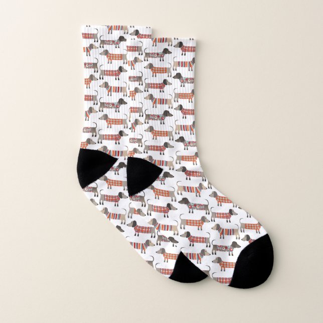 Große, aber kleine Dackel Wurstsocken Socken (Paar)