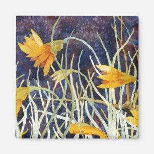 "Große Abzugsgraben-Lilien-" Blumenmagnet Magnet