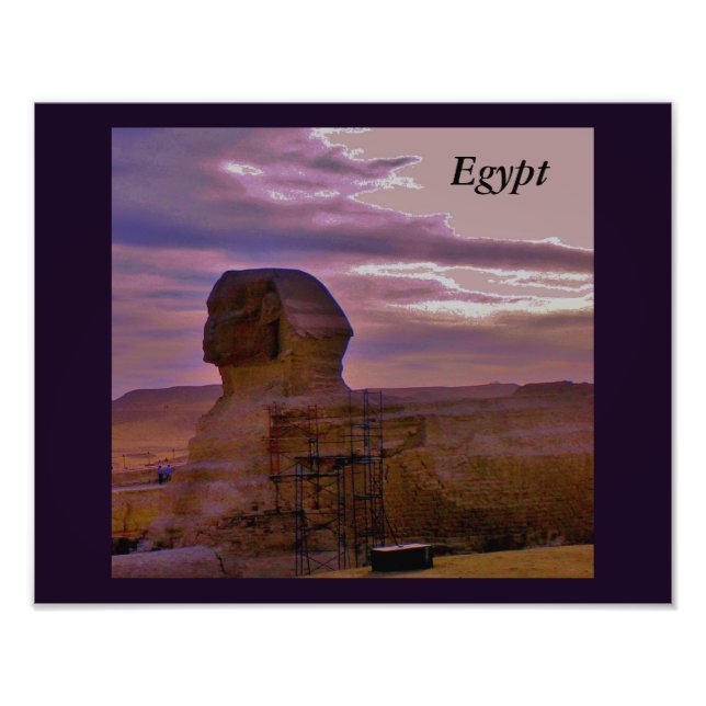Große ägyptische Sphinx Fotodruck (Vorne)
