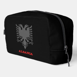 Große Albanien-Tasche, albanisches Wappen / Flagge Waschbeutel
