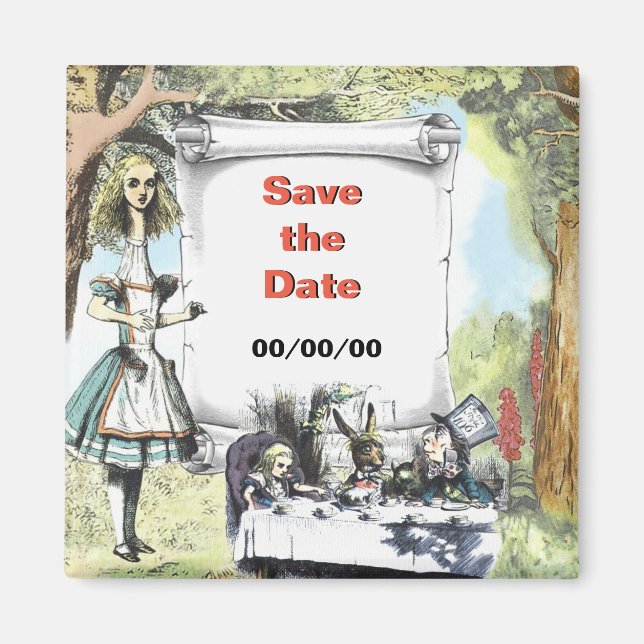 Große Alice 1 Save-the-Date Magnet (Vorne)