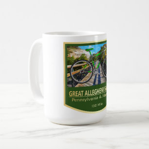 Große Allegheny Passage (Fahrrad2) Kaffeetasse