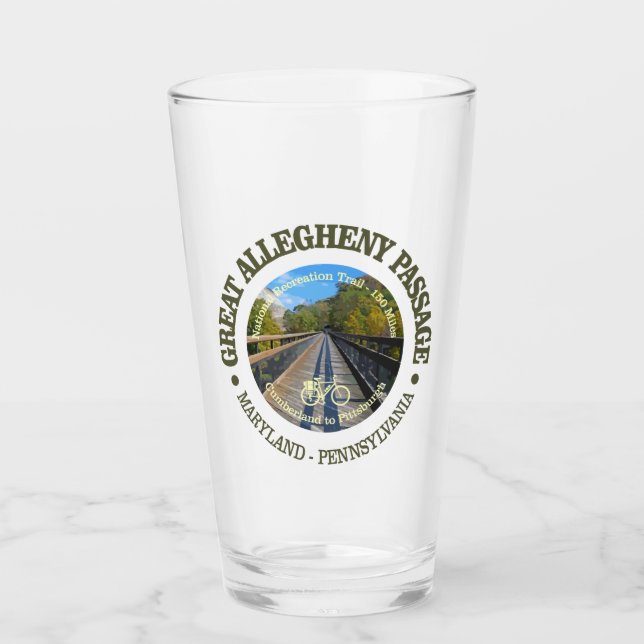 Große Allegheny Passage (Fahrrad c) Glas (Vorderseite)