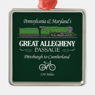 Große Allegheny Passage (RT2) Ornament Aus Metall