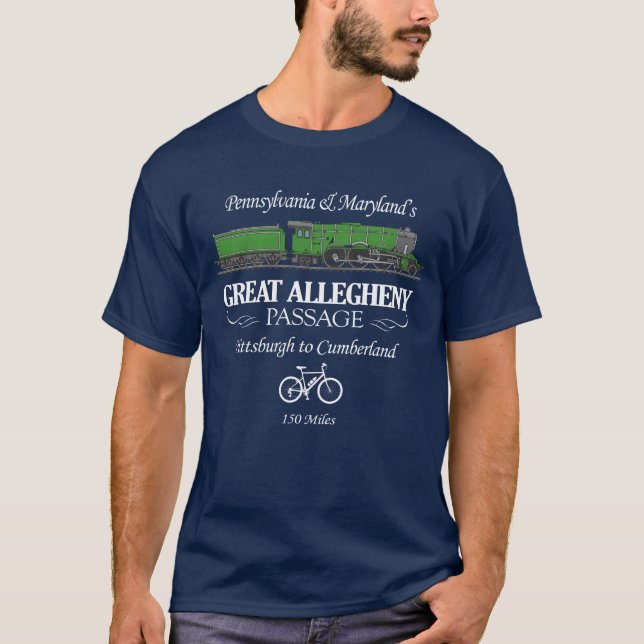 Große Allegheny Passage (RT2) T-Shirt (Vorderseite)