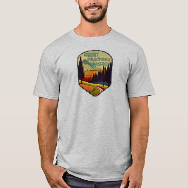 Große Allegheny-Passfarben T-Shirt (Vorderseite)