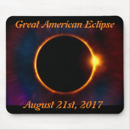 Große amerikanische Eklipse-Mausunterlage Mousepad