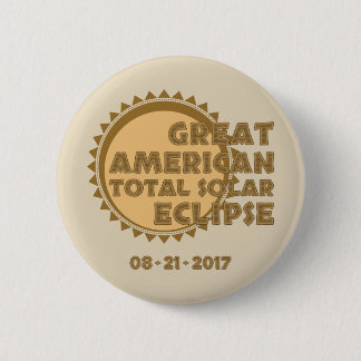 Große amerikanische GesamtSonnenfinsternis - 2017 Button