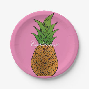 Große Ananas Thunder_Cove Pappteller