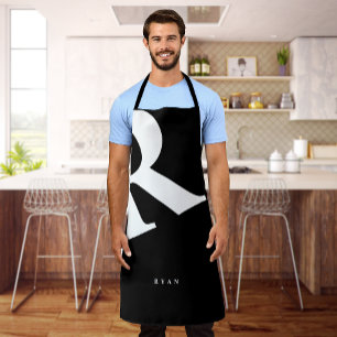 Große Anfangsphase   Moderne Typografie   Schwarz Schürze