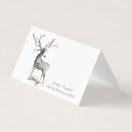 Große Antler Stag Deer Guest Platzkarte Visitenkarten