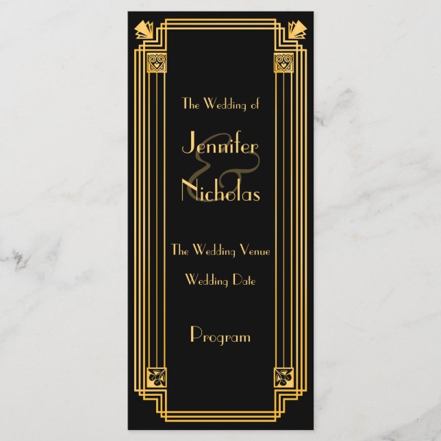 Große Art-Déco-Hochzeitsreise der 1920er Jahre Ins Programm (Vorderseite)