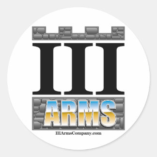 Große Aufkleber 6 pro Blatt - Chromlogo