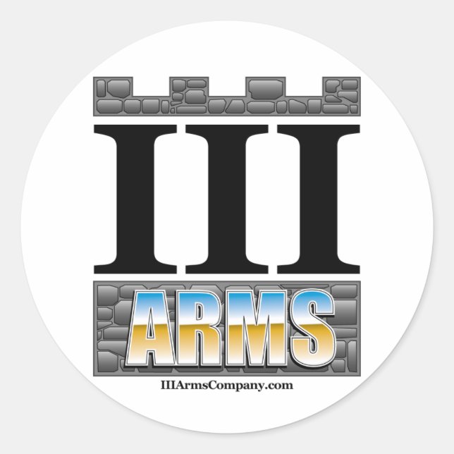 Große Aufkleber 6 pro Blatt - Chromlogo (Vorderseite)