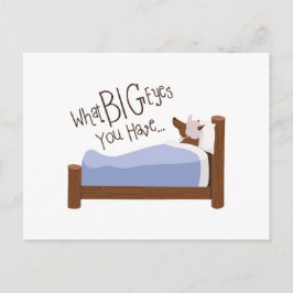 Große Augen, die du hast Postkarte