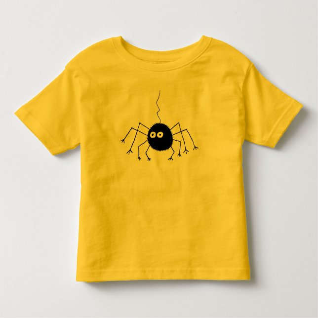 Große Augen-schwarzer Spinnen-T - Shirt (Vorderseite)