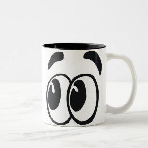 Große Augen-Tasse Zweifarbige Tasse