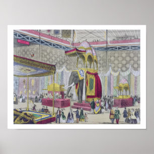 Große Ausstellung, 1851: Indische Abteilung von Poster