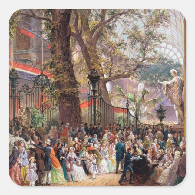 Große Ausstellung, 1851: Innen Quadratischer Aufkleber (Vorderseite)