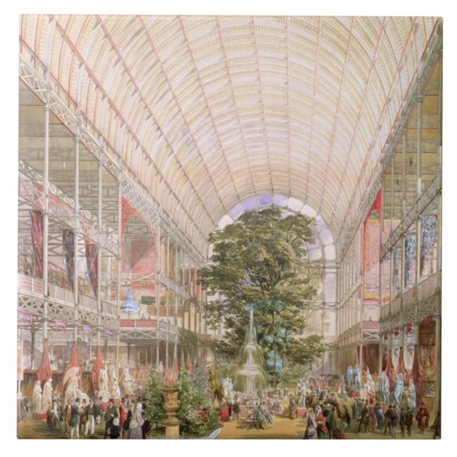 Große Ausstellung von 1851. Dekoration des transe Fliese (Vorderseite)