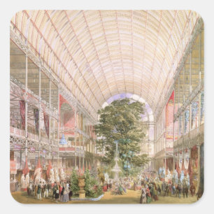 Große Ausstellung von 1851. Dekoration des transe Quadratischer Aufkleber