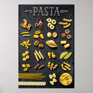 Große Auswahl an Pasta Poster