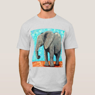 Große Baby-Elefantenmalerei T-Shirt