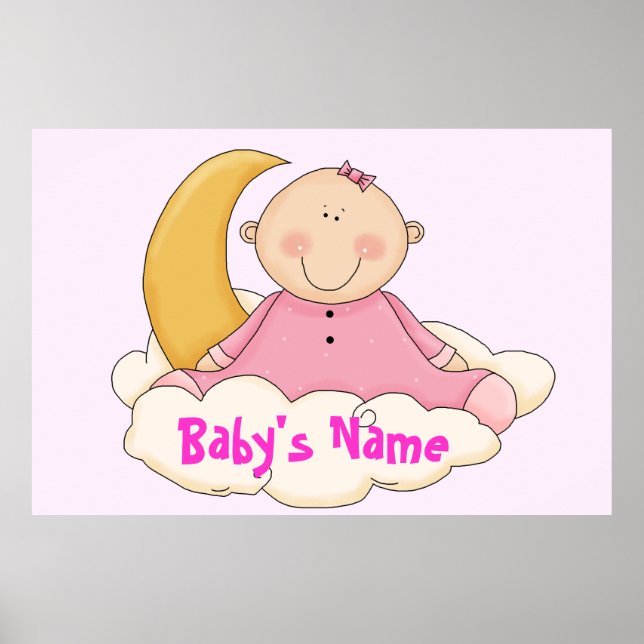 Große Baby Kinderzimmer Mural Poster (Vorne)