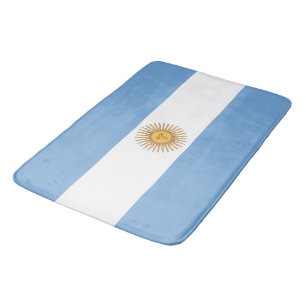 Große Badematte mit argentinischer Flagge