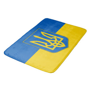 Große Badematte mit der Flagge der Ukraine