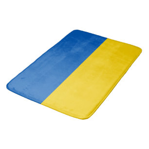 Große Badematte mit der Flagge der Ukraine