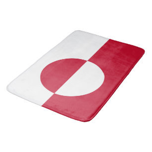 Große Badematte mit der Flagge Grönlands