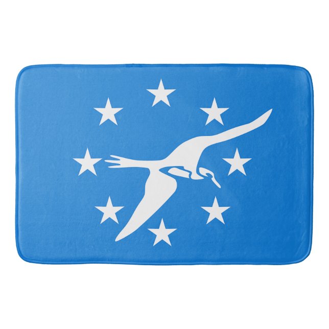 Große Badematte mit Fahne von Corpus Christi (Vorderseite)