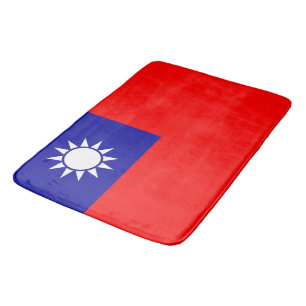 Große Badematte mit Flagge Taiwans