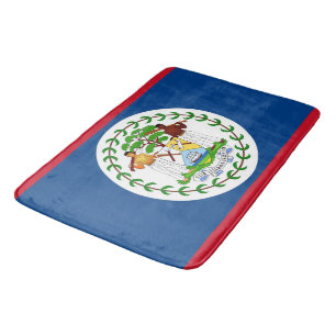 Große Badematte mit Flagge von Belize
