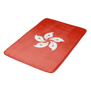 Große Badematte mit Flagge von Hongkong