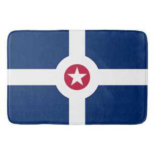 Große Badematte mit Flagge von Indianapolis