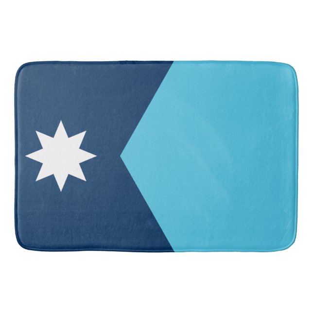 Große Badematte mit Flagge von Minnesota, USA (Vorderseite)