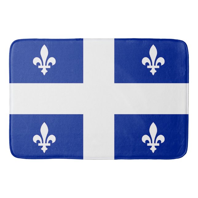 Große Badematte mit Flagge von Quebec (Vorderseite)