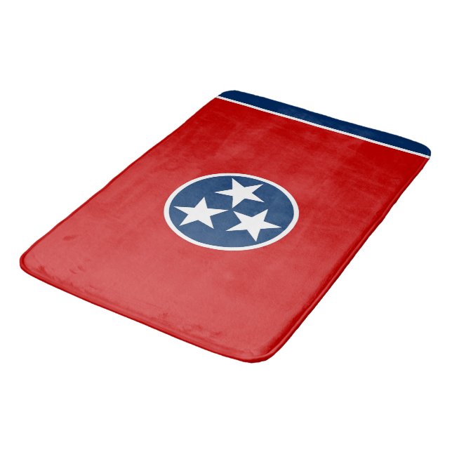 Große Badematte mit Flagge von Tennessee, USA (Schrägansicht)